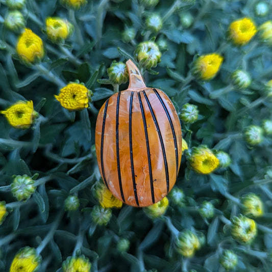 Opaque Swirl Pumpkin Magnet - Medium