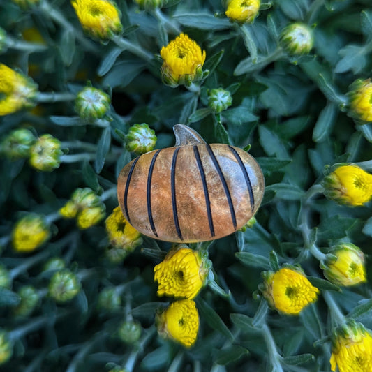 Clear & Sparkly Pumpkin Magnet - Small